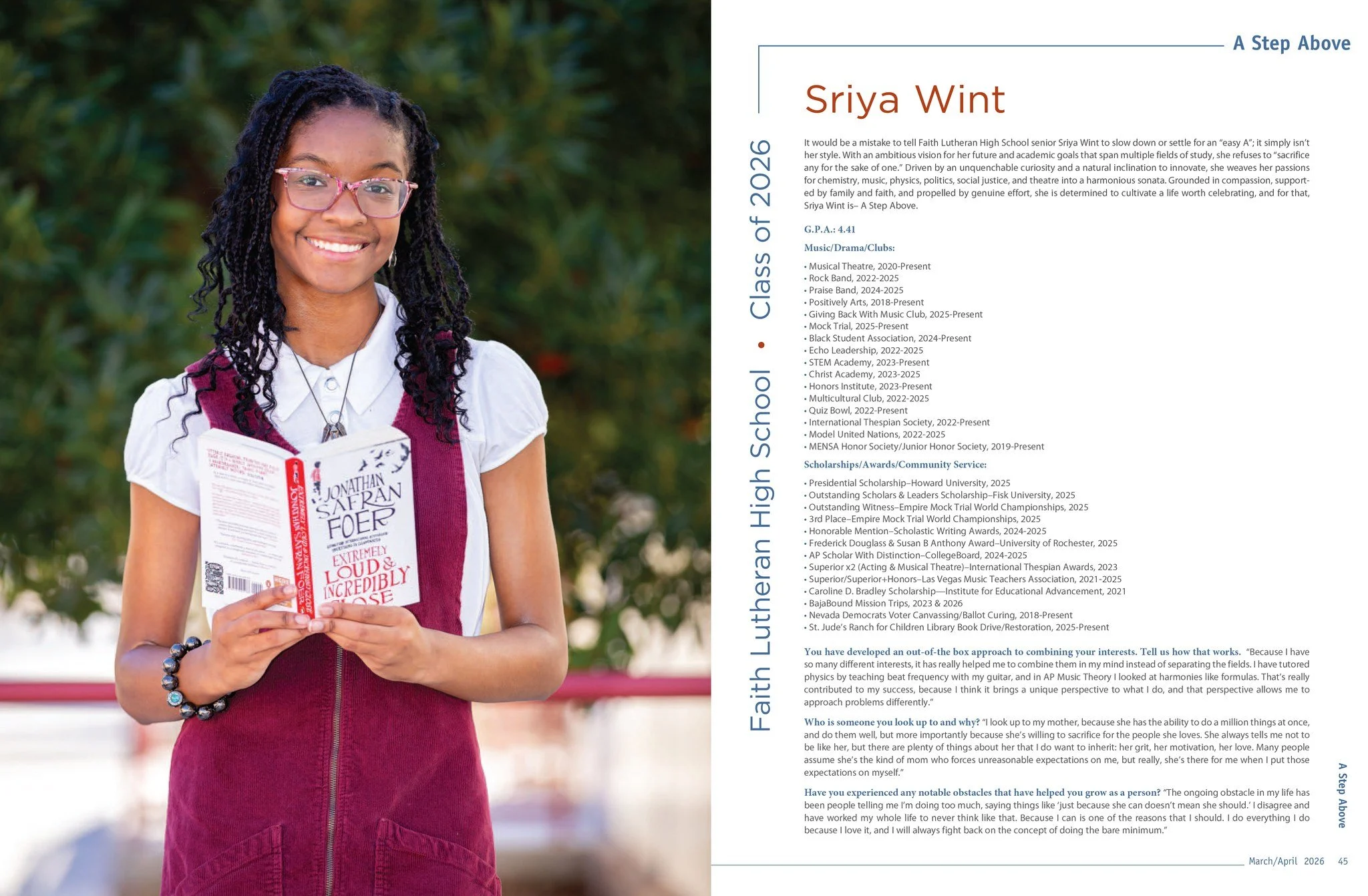 Sriya Wint was featured in 89117 magazine!!! 🎉