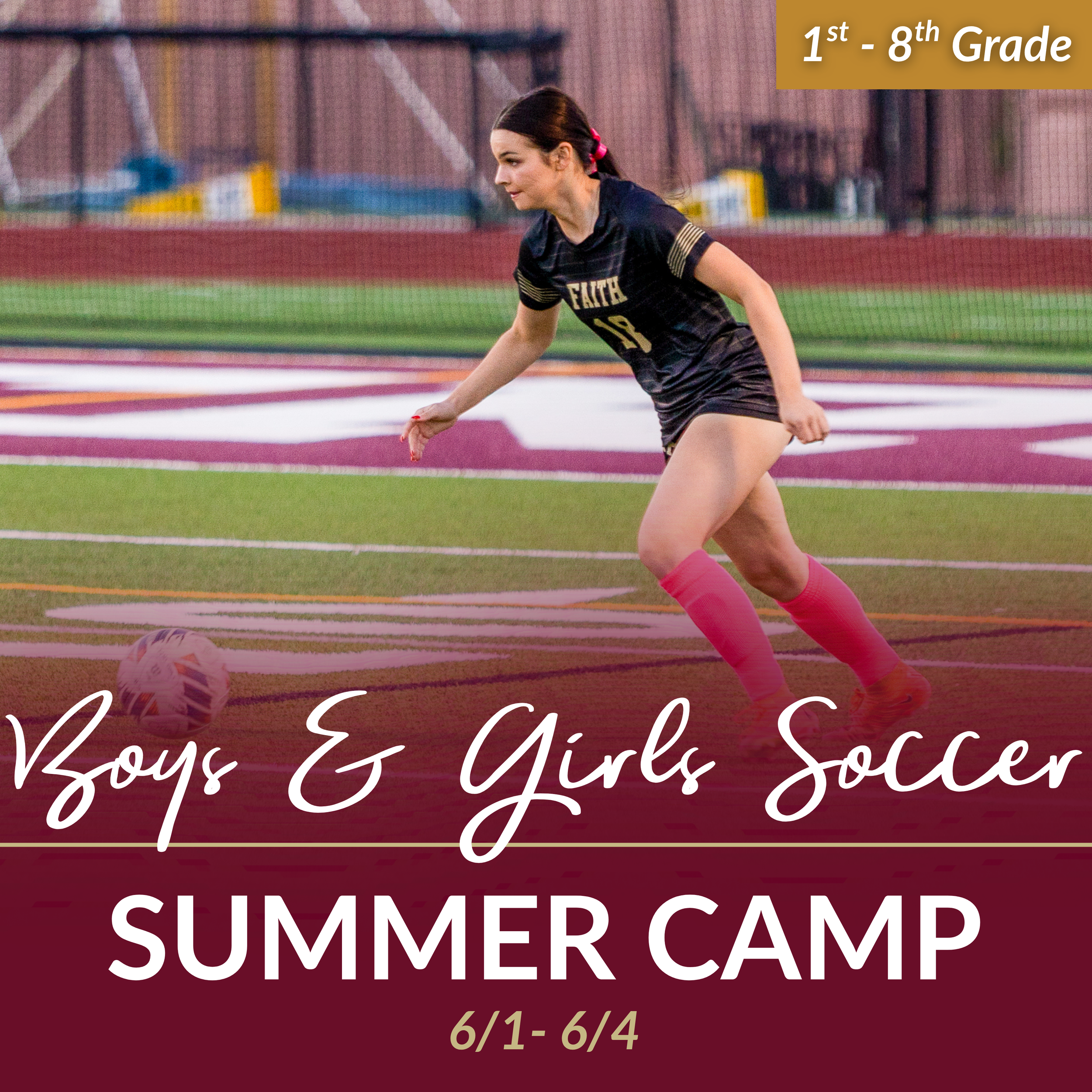 6/1 - 6/4 | Boys &amp; Girls Soccer Summer Maroon Camp (Grades 1 - 8)