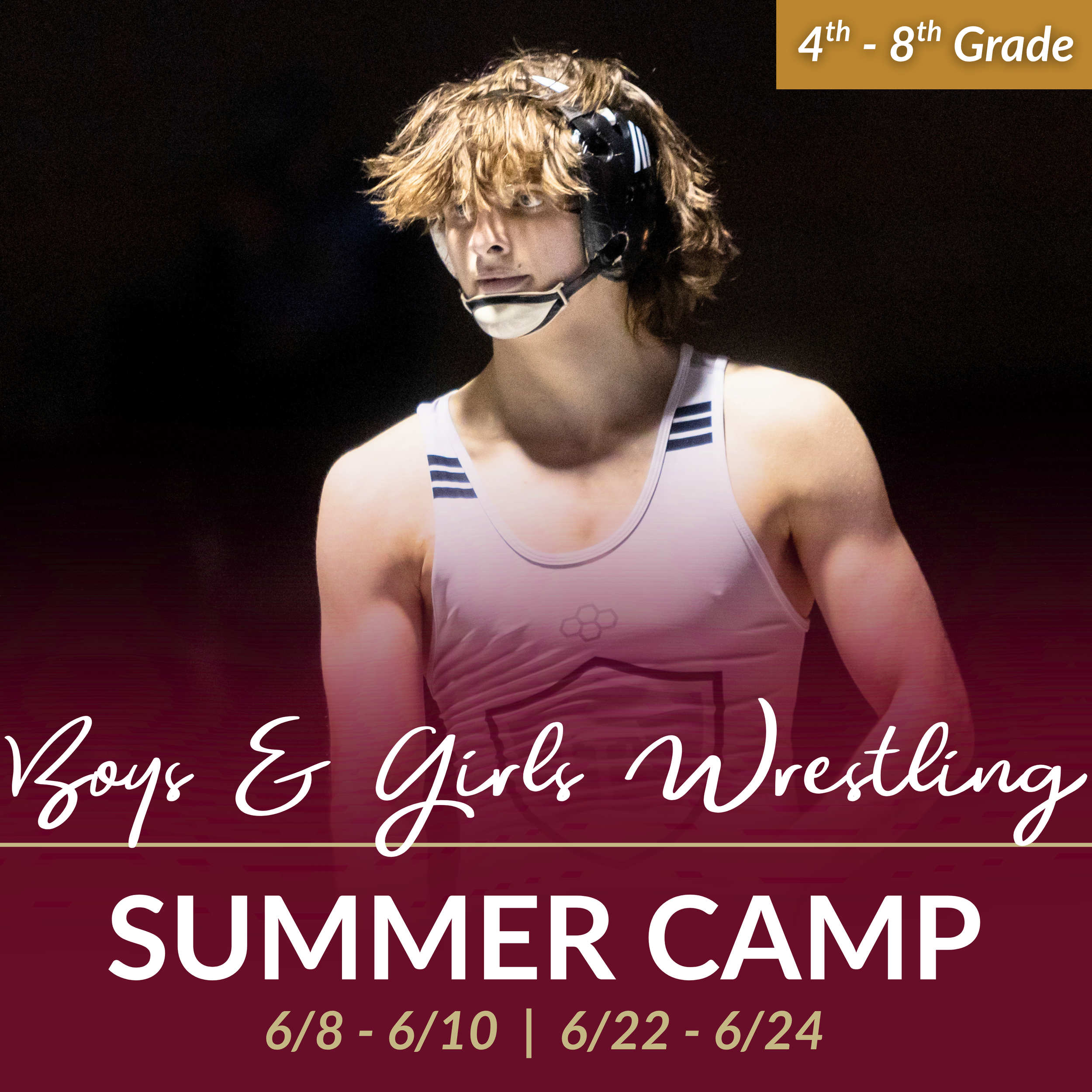 6/8 - 6/10 &amp; 6/22 - 6/24 | Boys &amp; Girls Wrestling Summer Camp (Grades 4 - 8)
