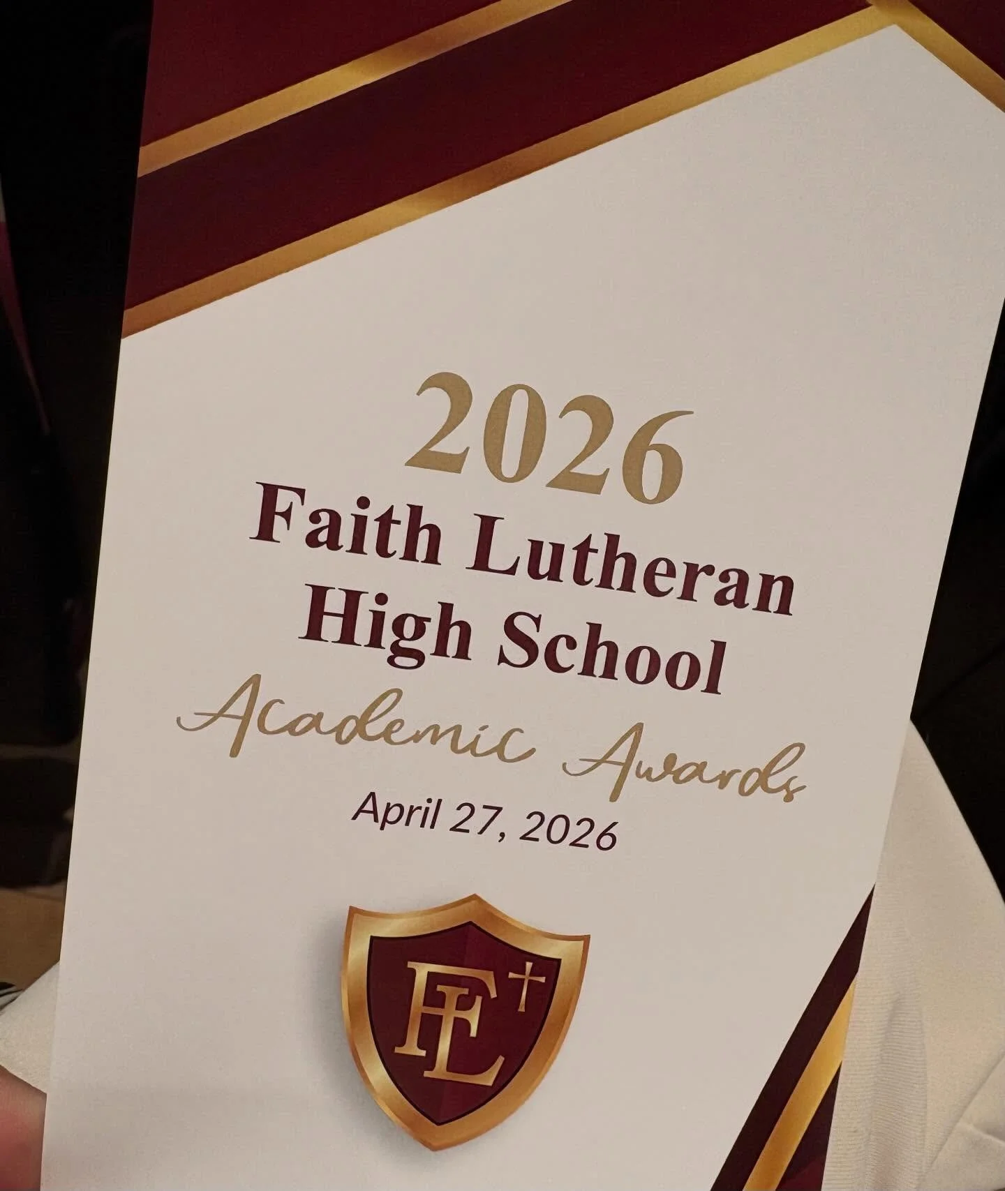 Happening now! Celebrating the best of the best! #faithlutheranlv #faith #crusaders #highschool