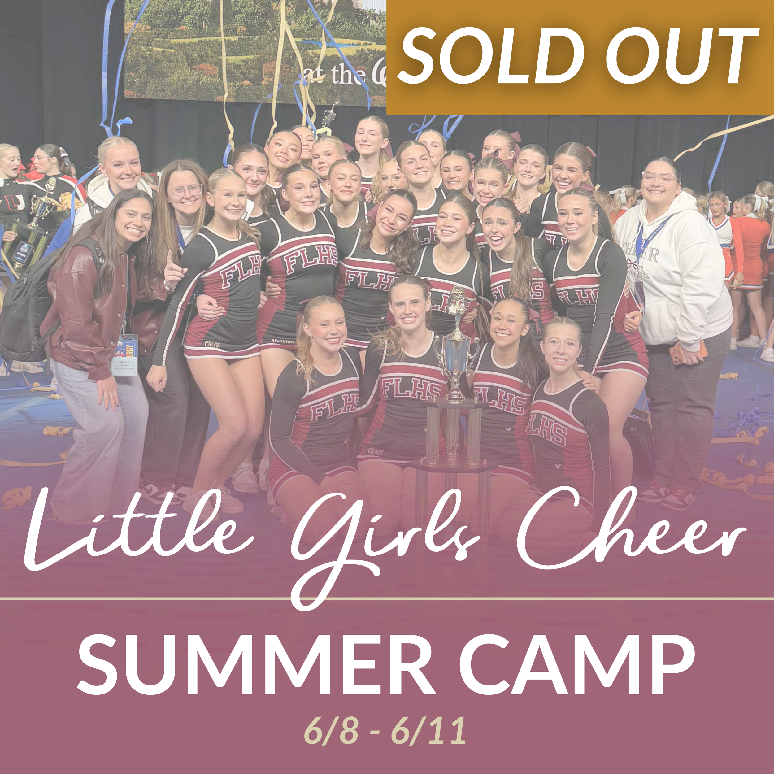 6/8 - 6/11 | SOLD OUT | Little Girls Cheer Summer Camp