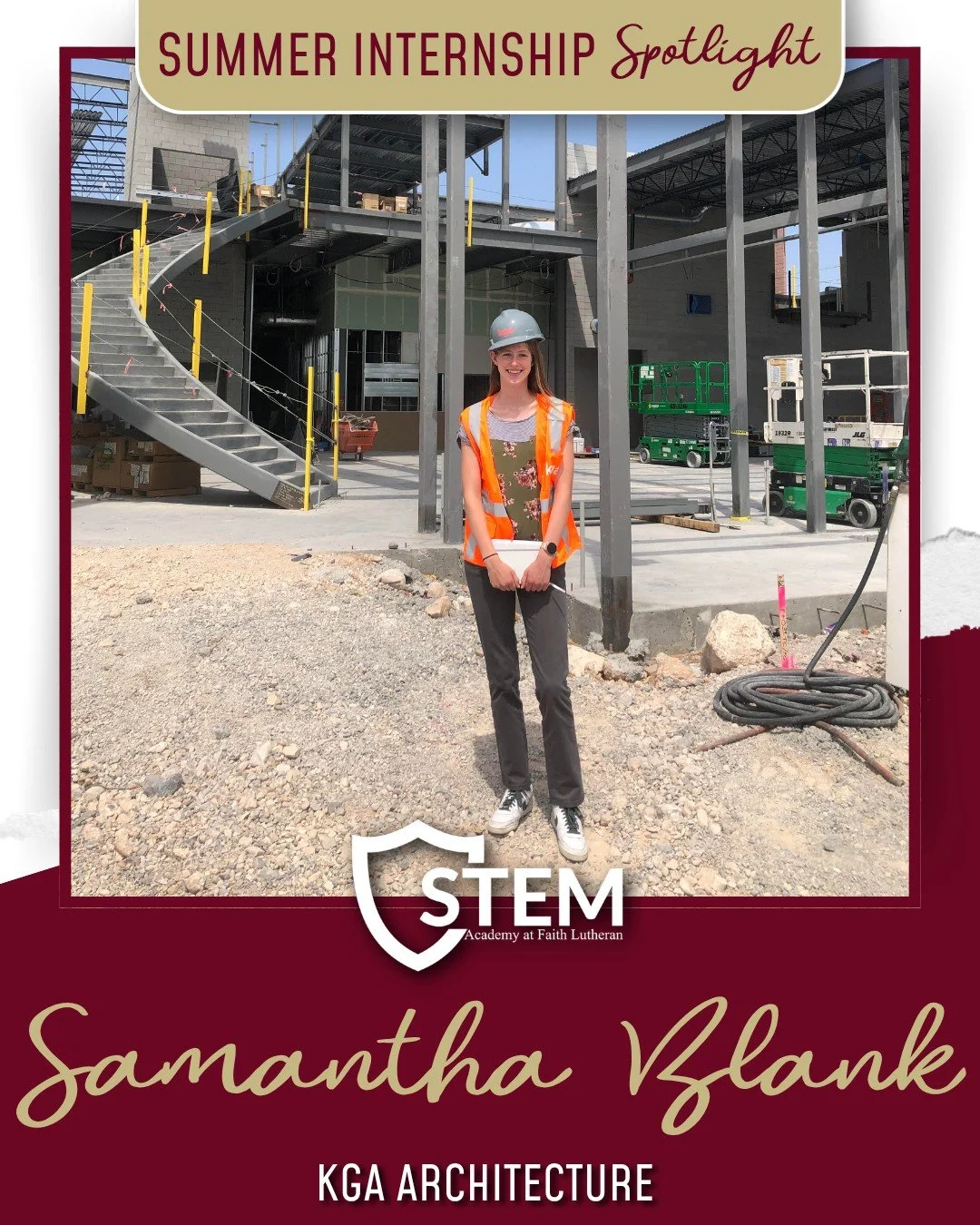 Samantha Blank (&lsquo;27) is interning with KGA Architecture as part of her summer internship with the STEM Academy! 👷🏼&zwj;♀️

Through our academies, students gain hands-on experience and discover career pathways that prepare them for success lon
