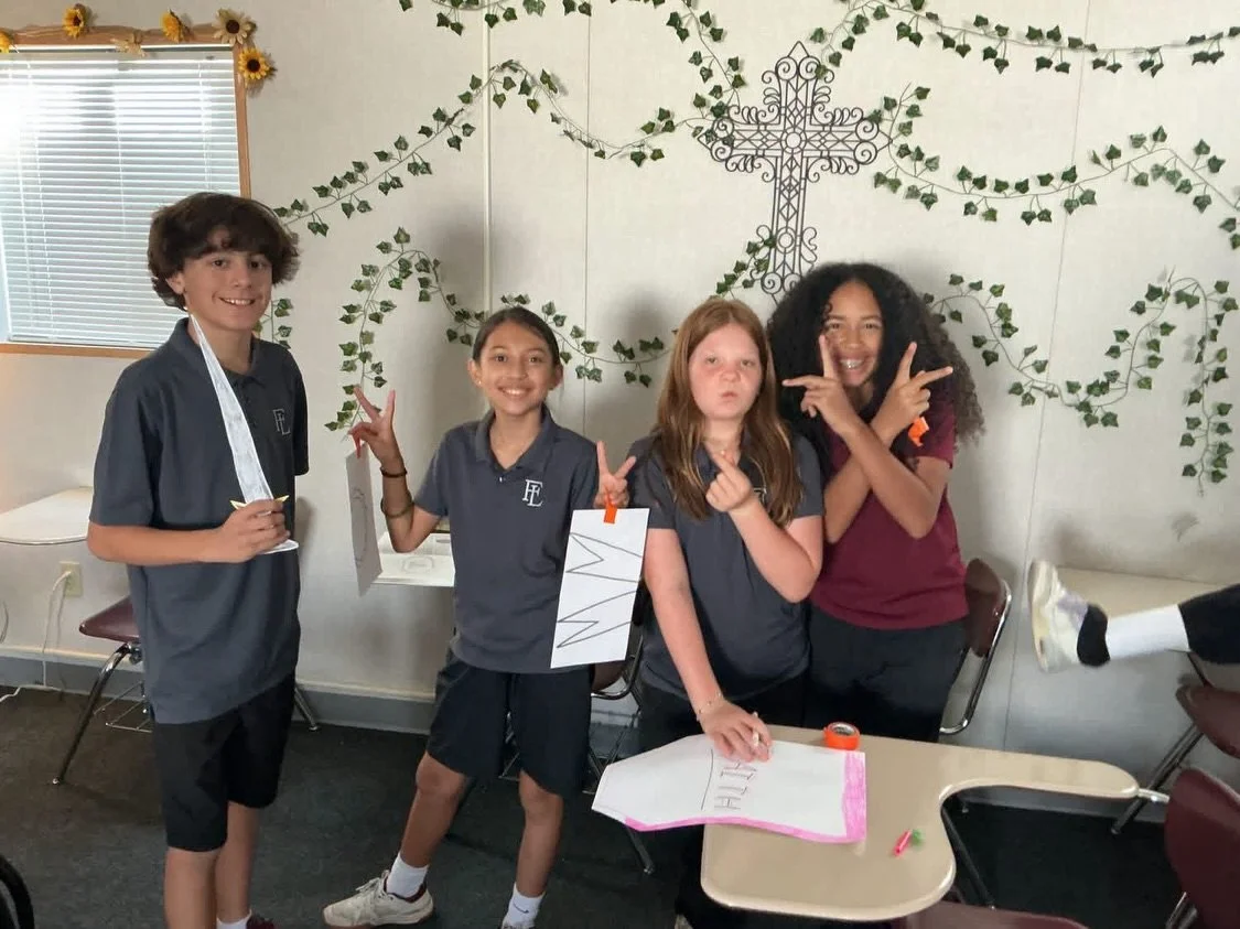 Our Middle School Bible Study Club got creative last week while learning about the Armor of God! 🛡️

Students brought Ephesians 6:10&ndash;18 to life by creating their own armor as they learned about standing strong in their faith and putting on the