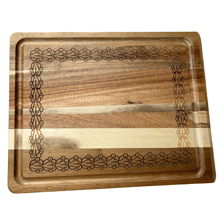 Pua Kalaunu (Crown Flower) Lei Cutting Boards