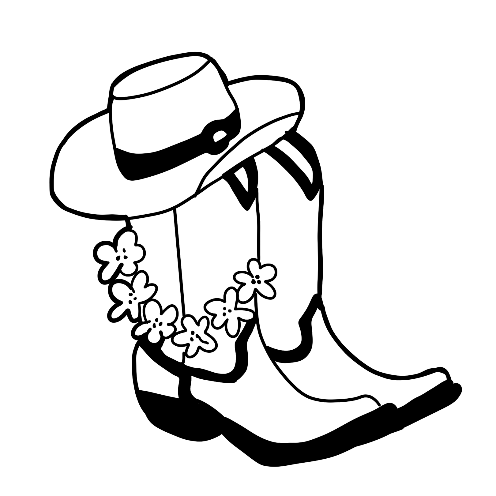 Cowboy Boots and Hat by Kaylee