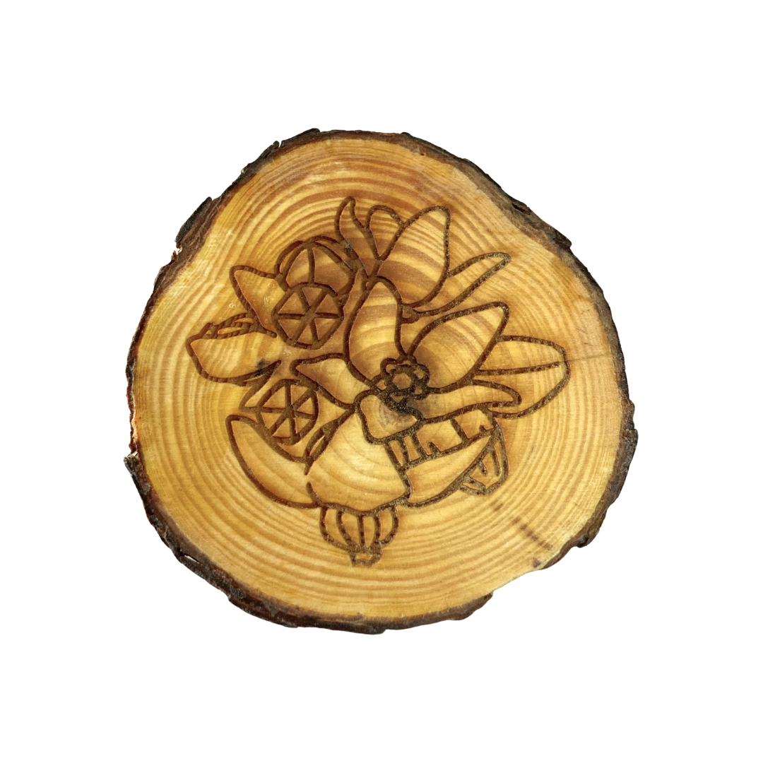 Pua Kalaunu (Crown Flower) Coasters