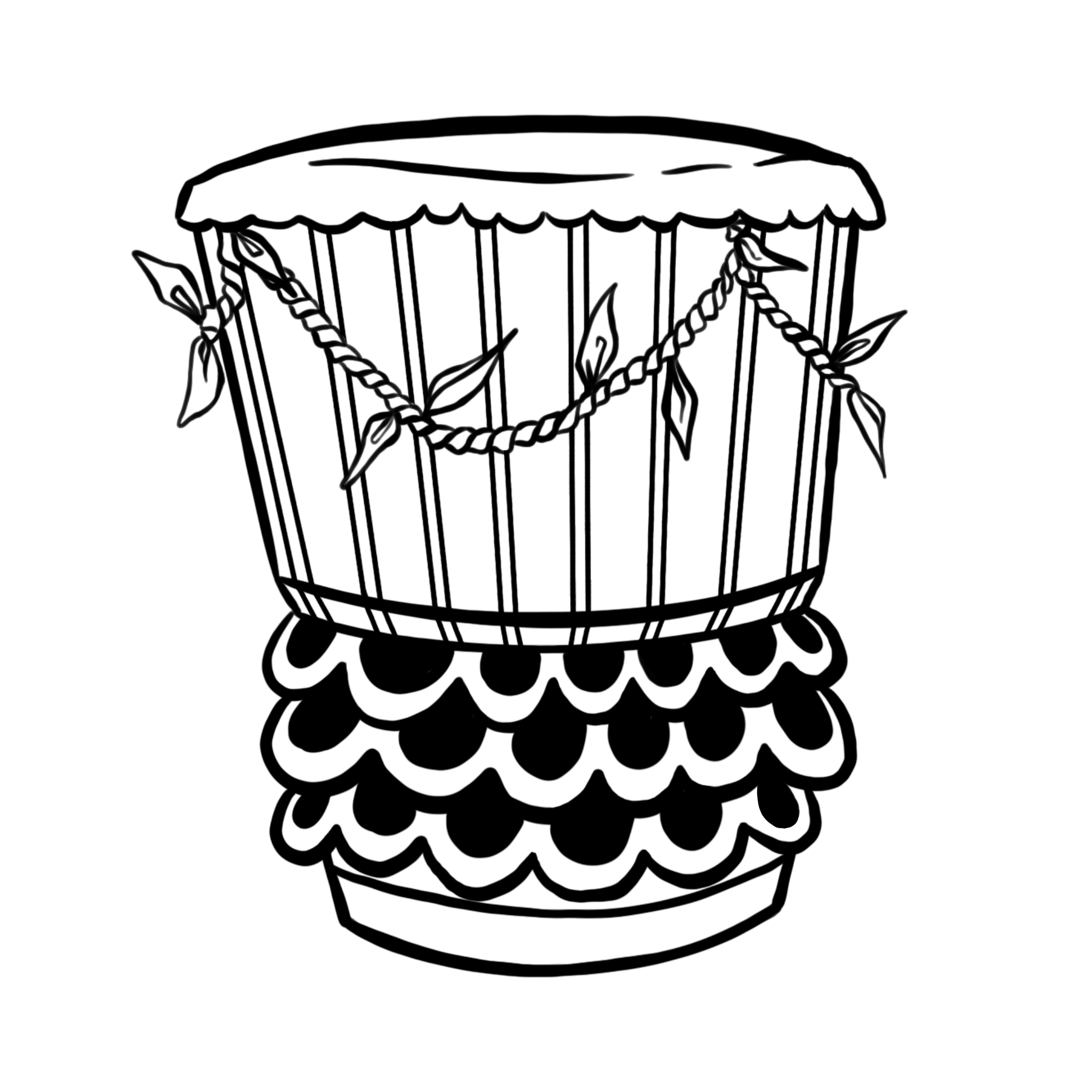 Pa'u Drum by Kaname