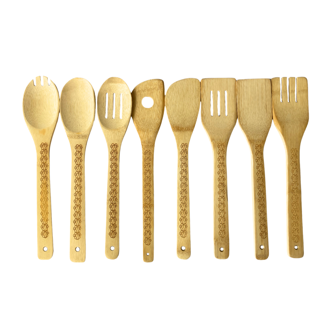 Pua Kalaunu (Crown Flower) Serving Utensils