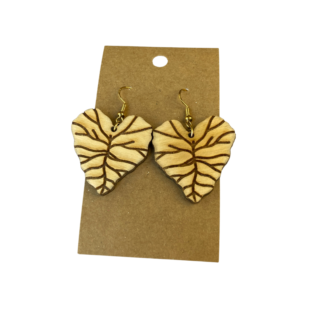 Kalo Leaf Earrings