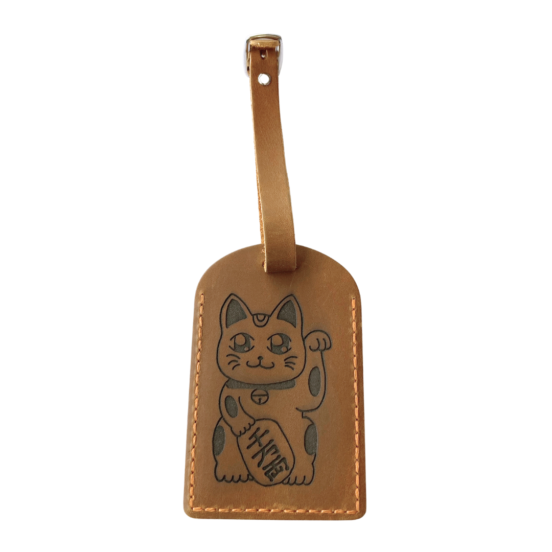 Lucky Cat Luggage Tags