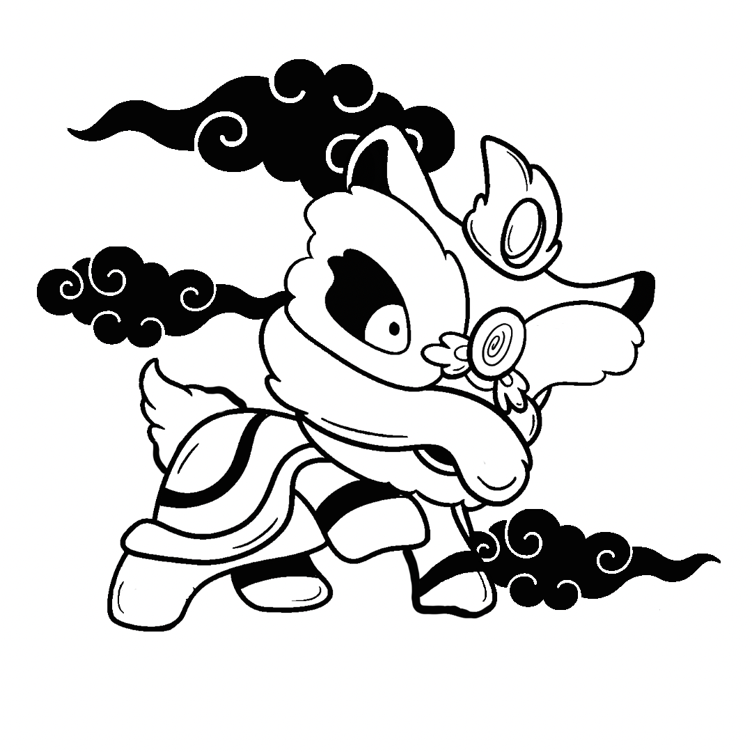 Dancing Lion by Saione