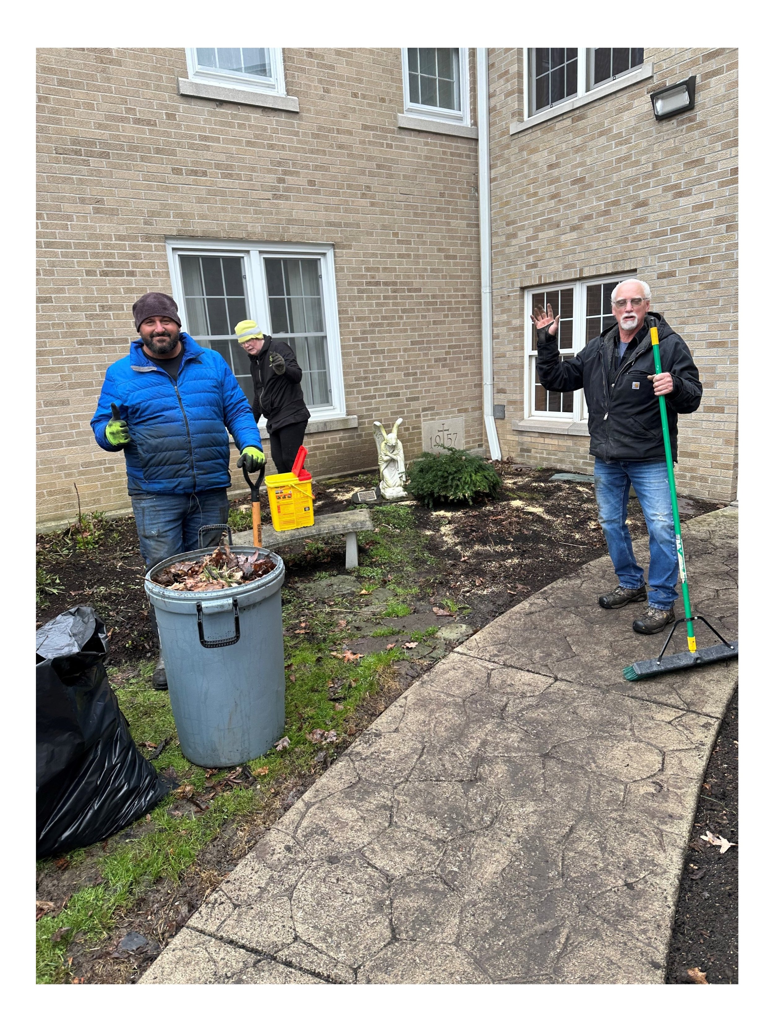 church yard clean-up