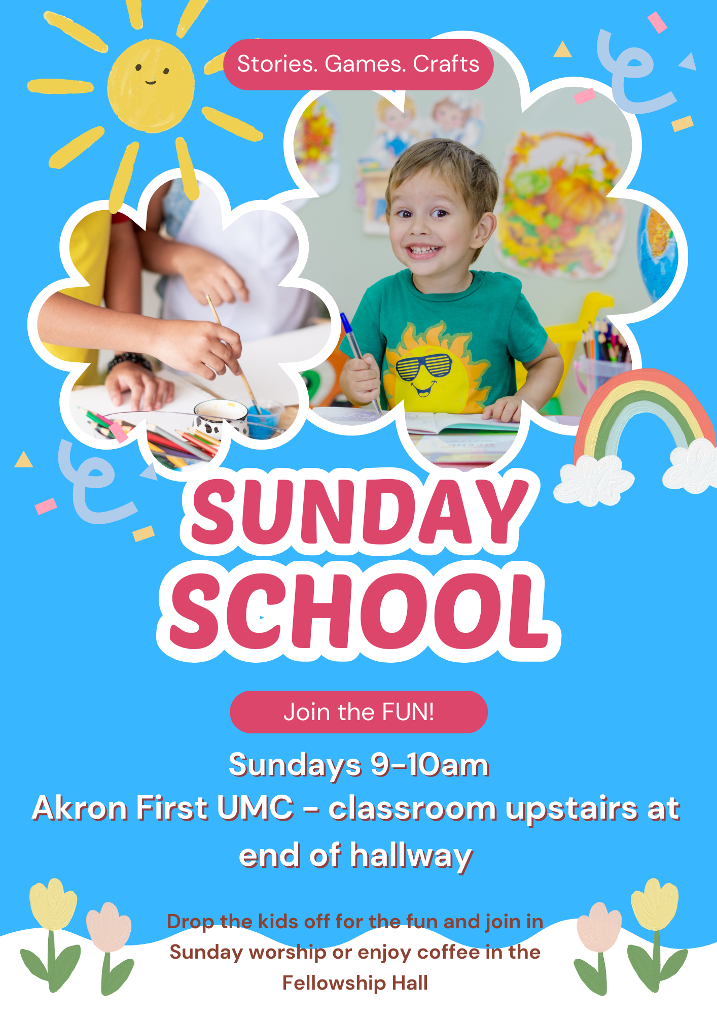 Blue and Yellow Illustrative Kids Fun Fest Flyer.png