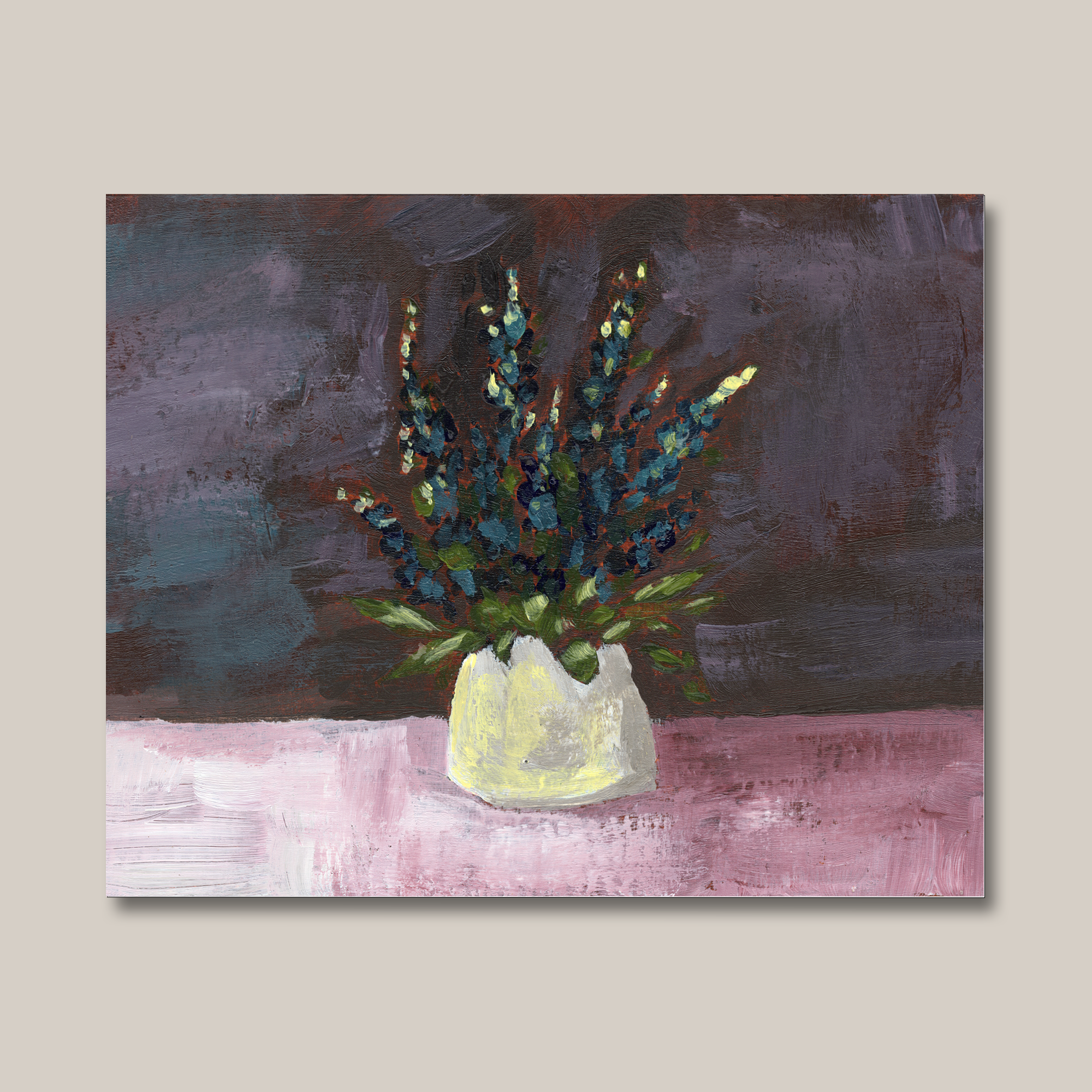 "A Vase of Blue" Print