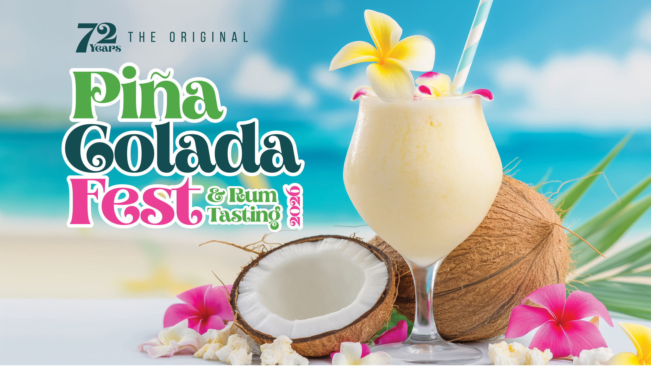 Piña Colada Fest & Rum Tasting. Concept, branding & production of the first Pinna Colada Fest in Florida. A Vives property.
