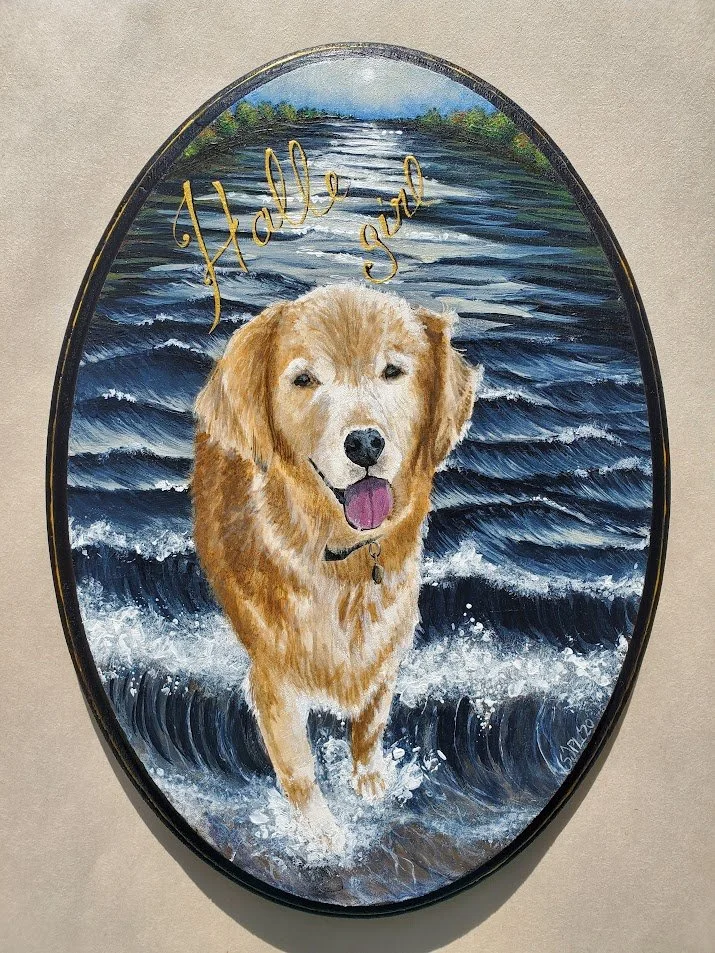 Halle Girl commission, acrylic, 2020