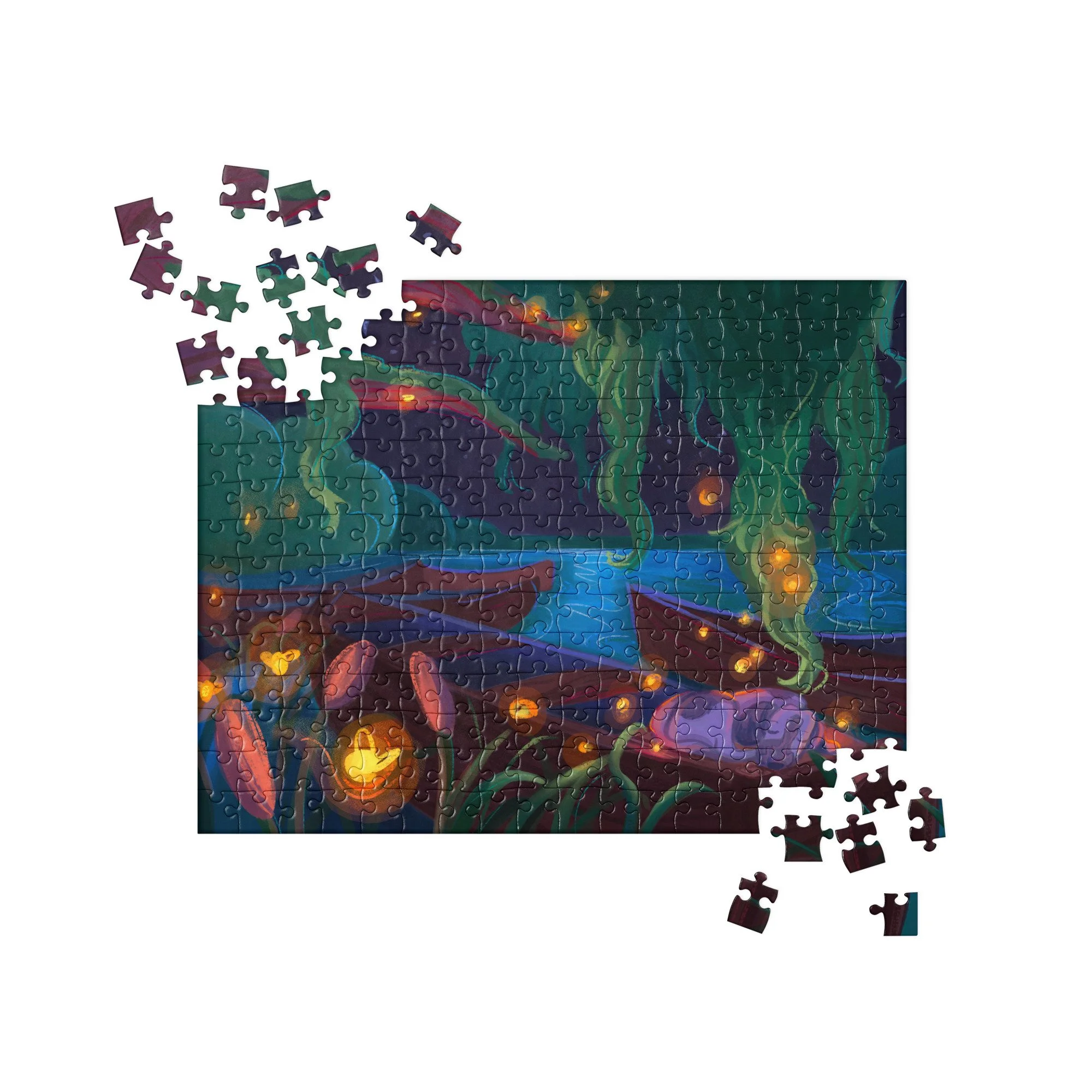 Riverside Dream (Night) Jigsaw Puzzle (252 pcs)