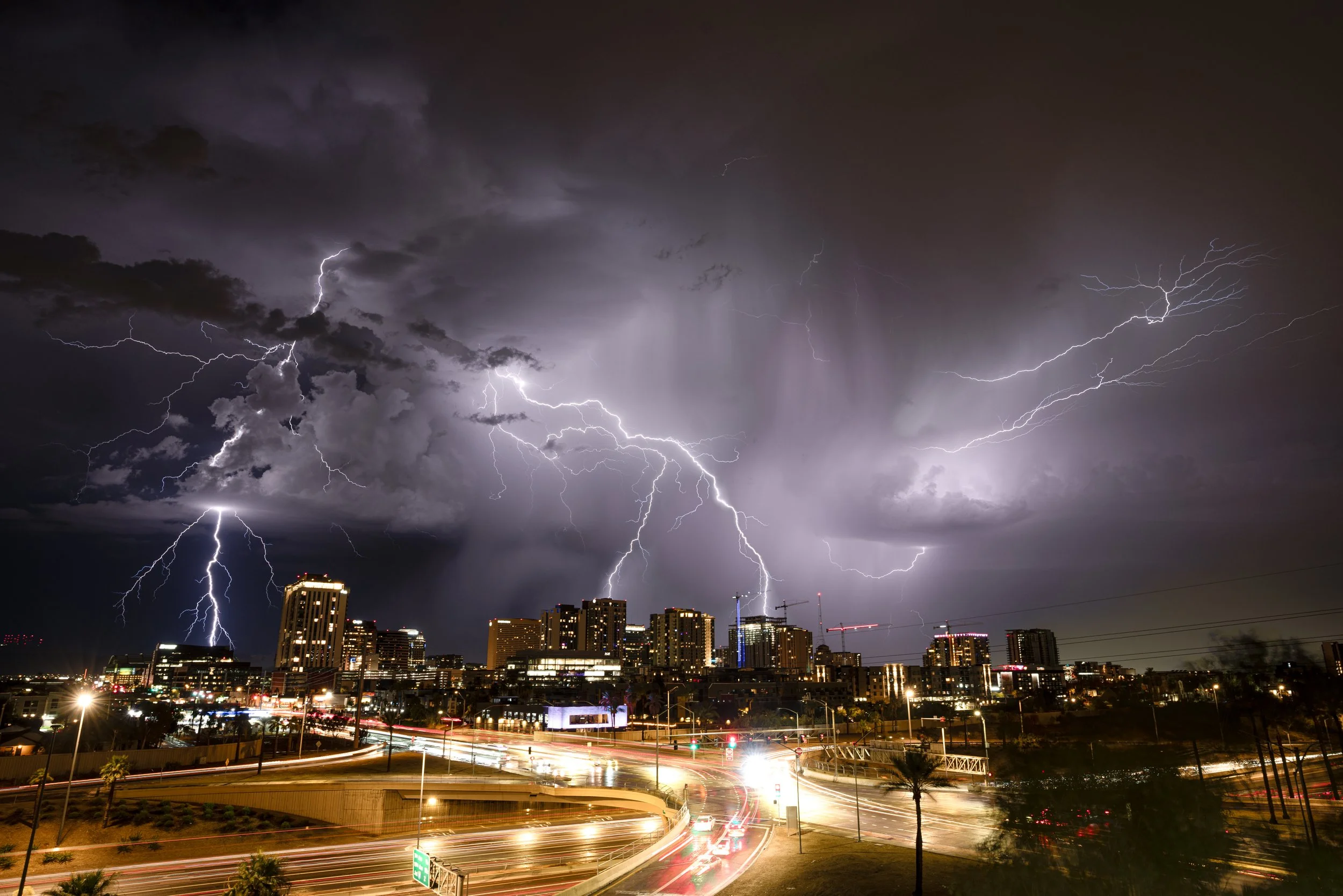 Lightning Over Downtown