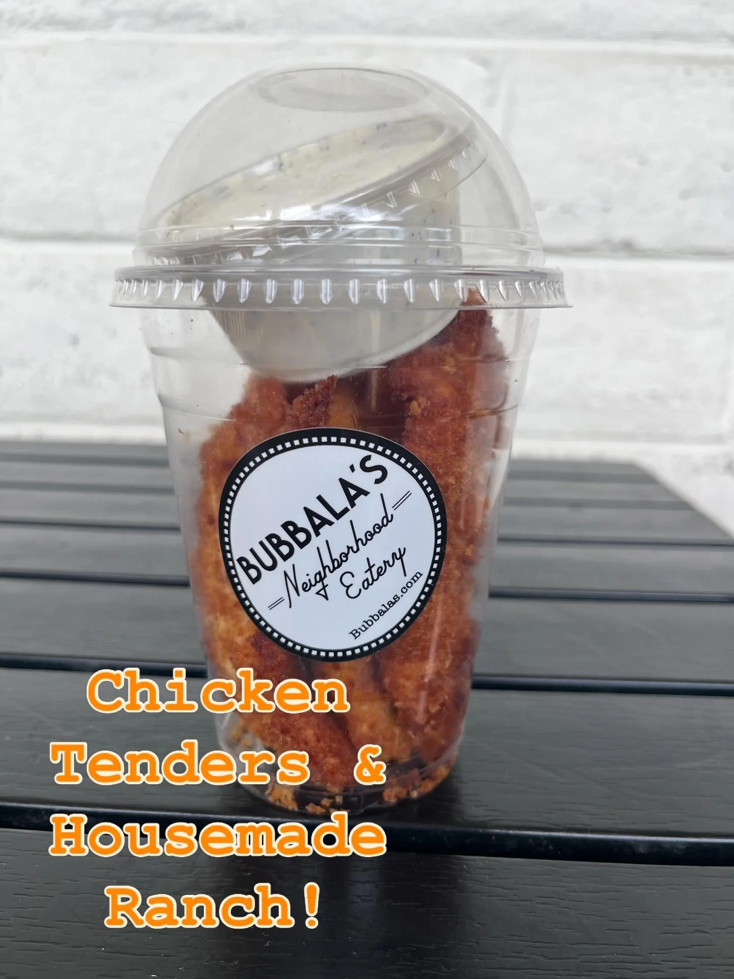 At Memorial Park for some ball today? Stop by for our Chicken Tenders with our yummy housemade ranch! You will love them as much as your kids do! See you soon!⚾️👌🏻🥎