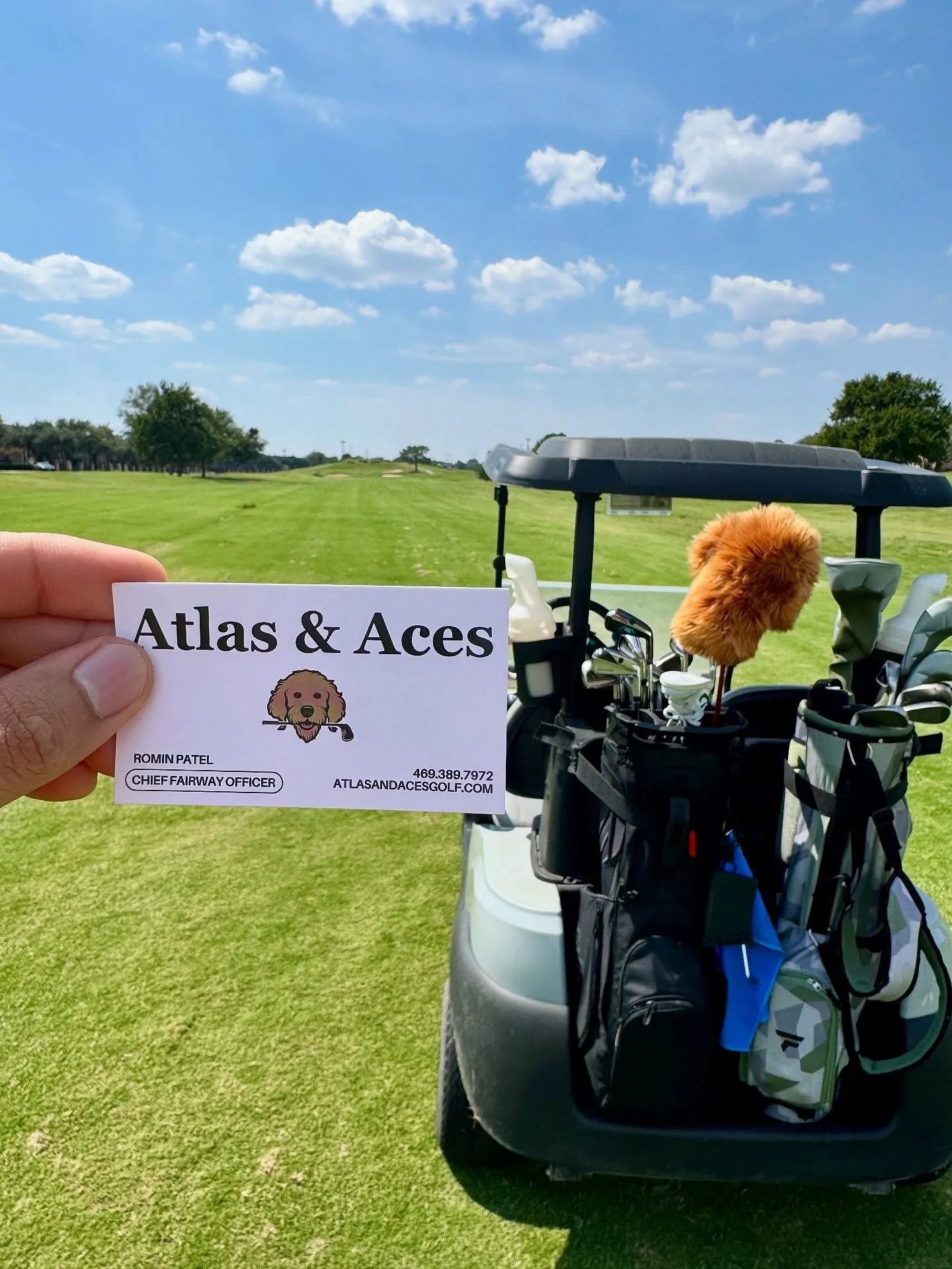 POV: You’re on the green and just met your new favorite event upgrade 🐶⛳️