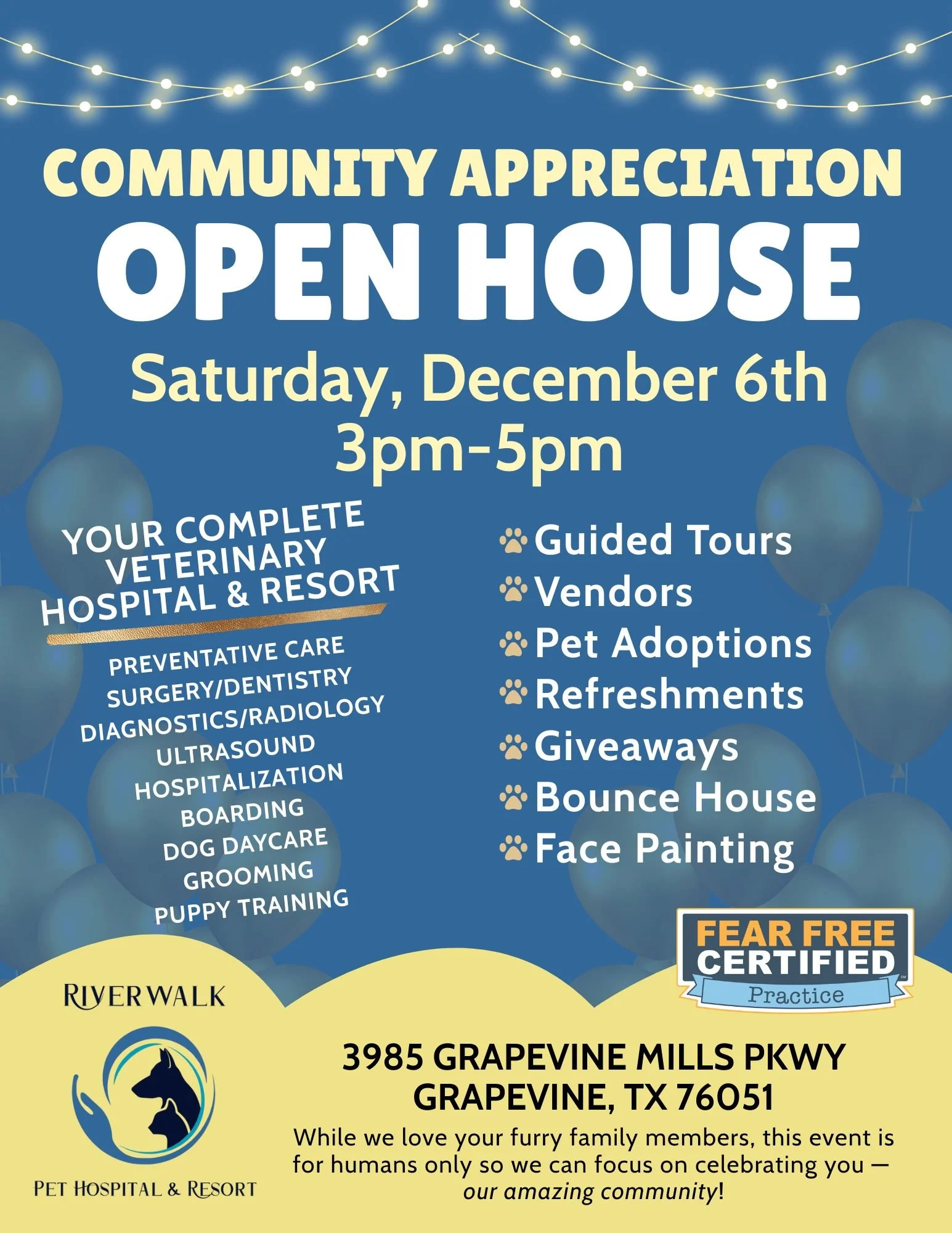Riverwalk Pet Hospital & Resort Open House