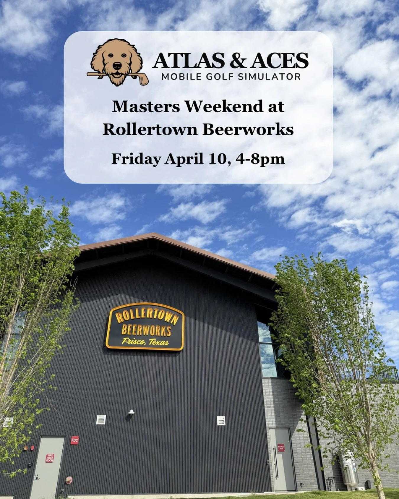 Masters weekend done right ⛳️🍻

Come take a swing with Atlas &amp; Aces today from 4-8pm!