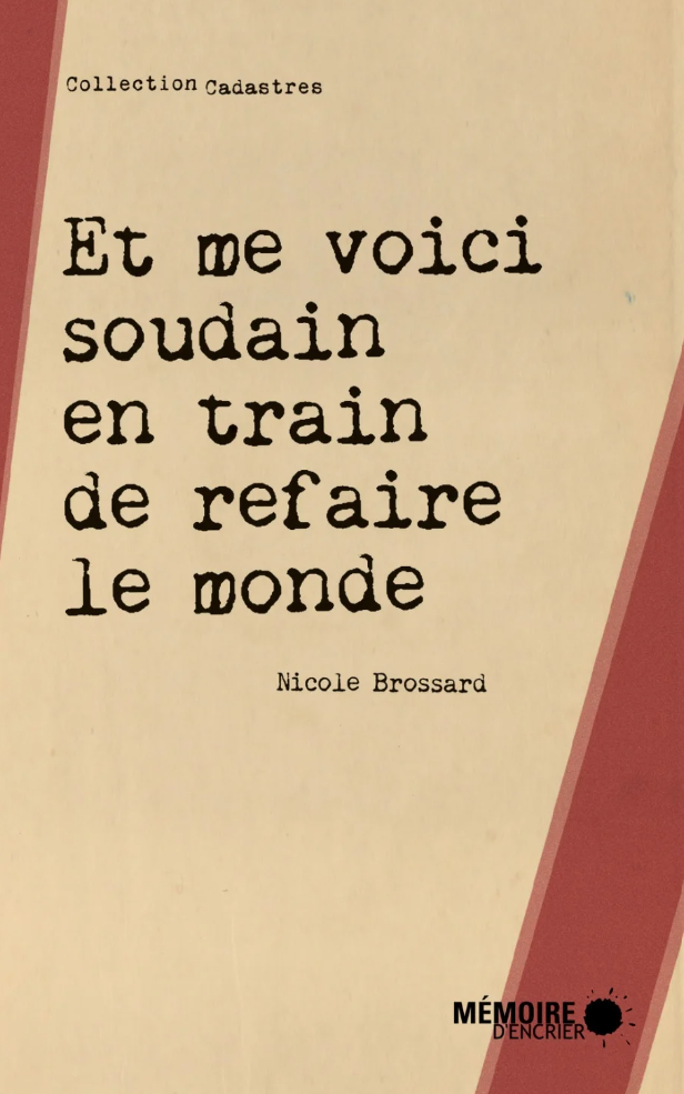 Et me voici soudain en train de refaire le monde, 2015.