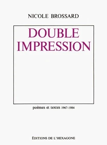 Double impression, 1984.