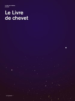 Le livre de chevet, 2009.