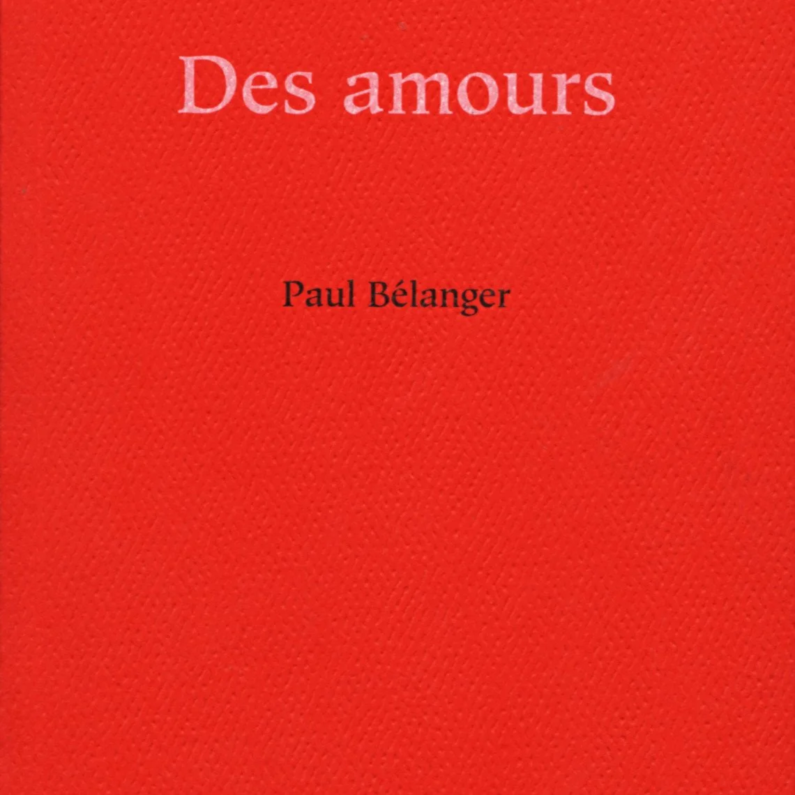 Des amours, 2015.