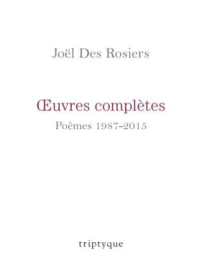 Œuvres complètes, 2019.