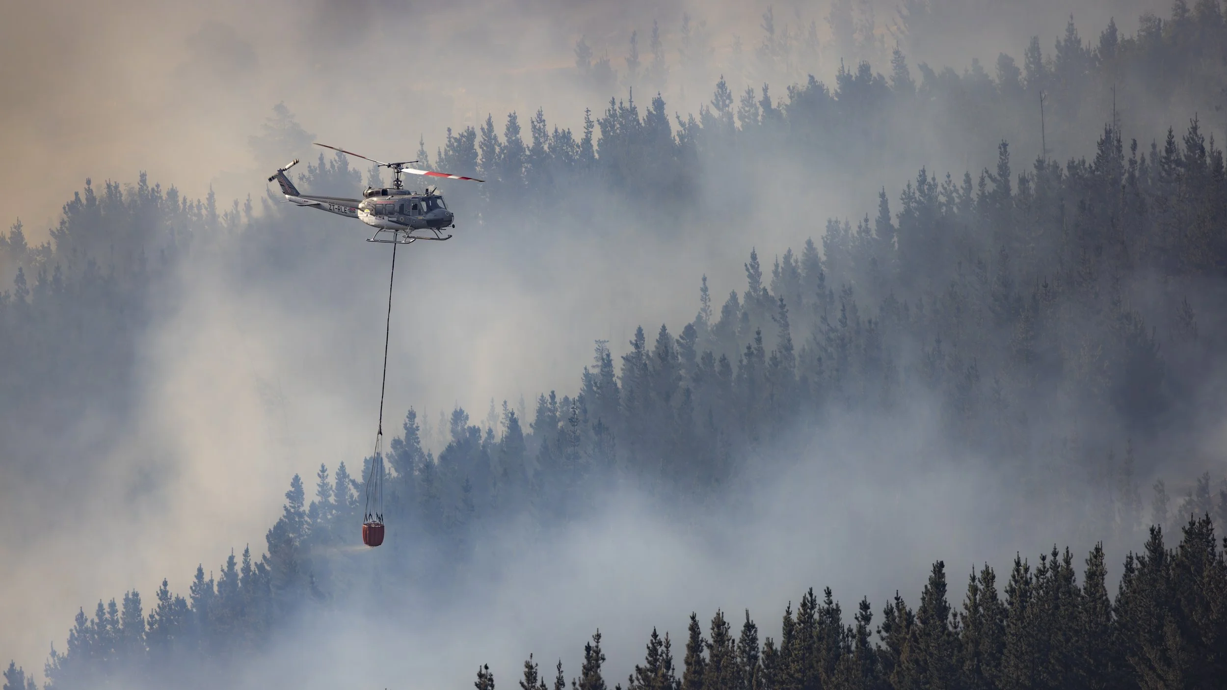 UH-1H "Huey" - Franschhoek wildfires, Western Cape, South Africa 