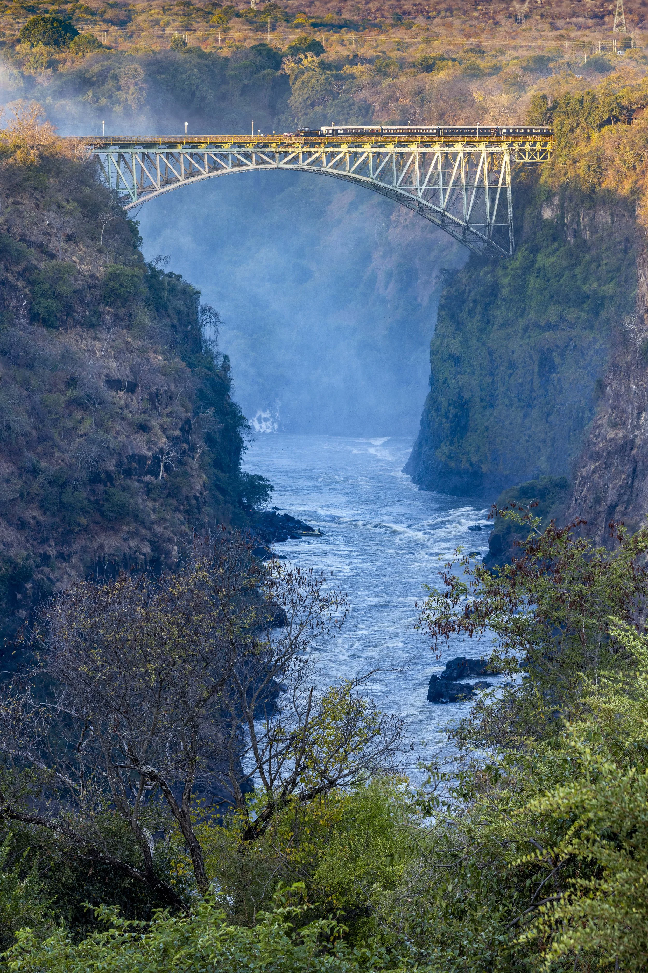 Zambezi bridge over the Batoka Gorge