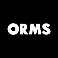 Black background with white text reading 'ORMS'.