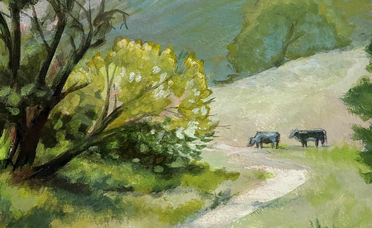 Buckeye Ravine, Acrylic on Paper  10.5"w x 6"h