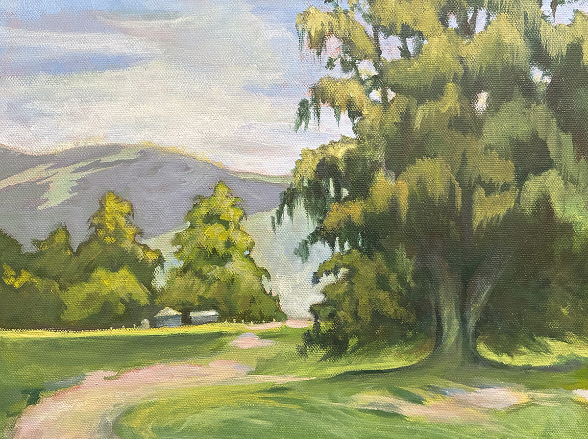 Livermore Ranch, Acrylic on Canvas 16"h x 12"w