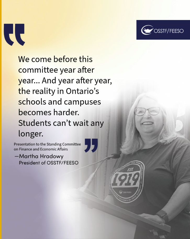 Martha Hradowy presentation to the Standing Committee on Finance and Economic Affairs