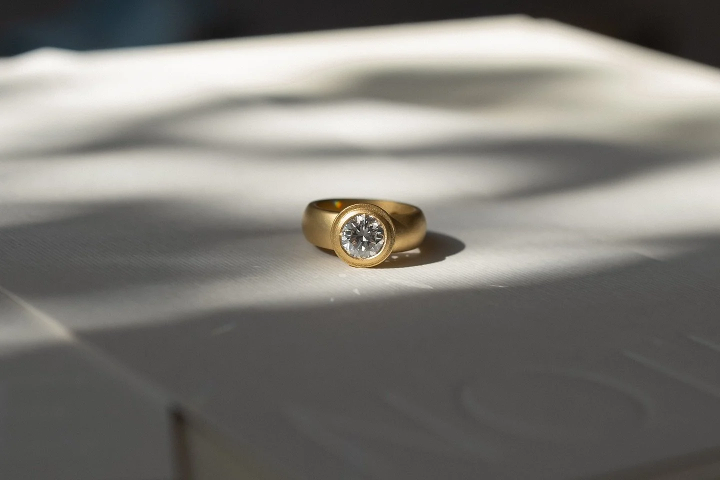 Nothing feels better than seeing the pieces I&rsquo;ve been working on, on the person they were made for. 
This duo was my latest and the way she wears it, 
makes MY heart melt 💛

1.41 carat Round Cut Diamond set in 22k 
with an 18k Diamond Eternity