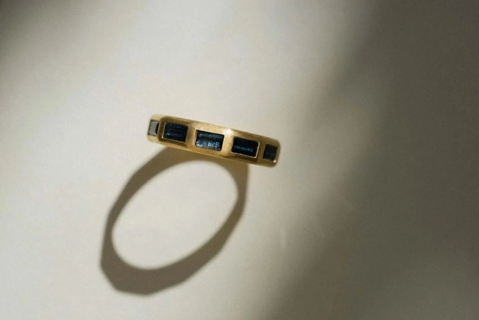 Grand Sapphire Baguette Band