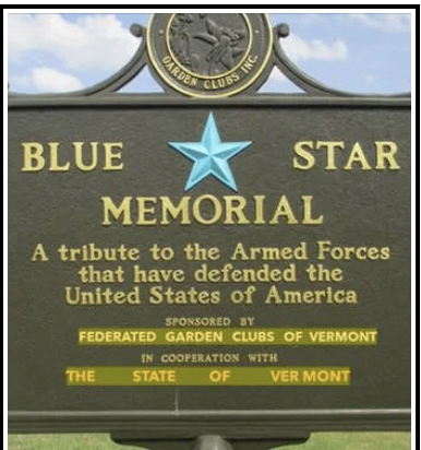 Blue Star Marker Dedication&nbsp;