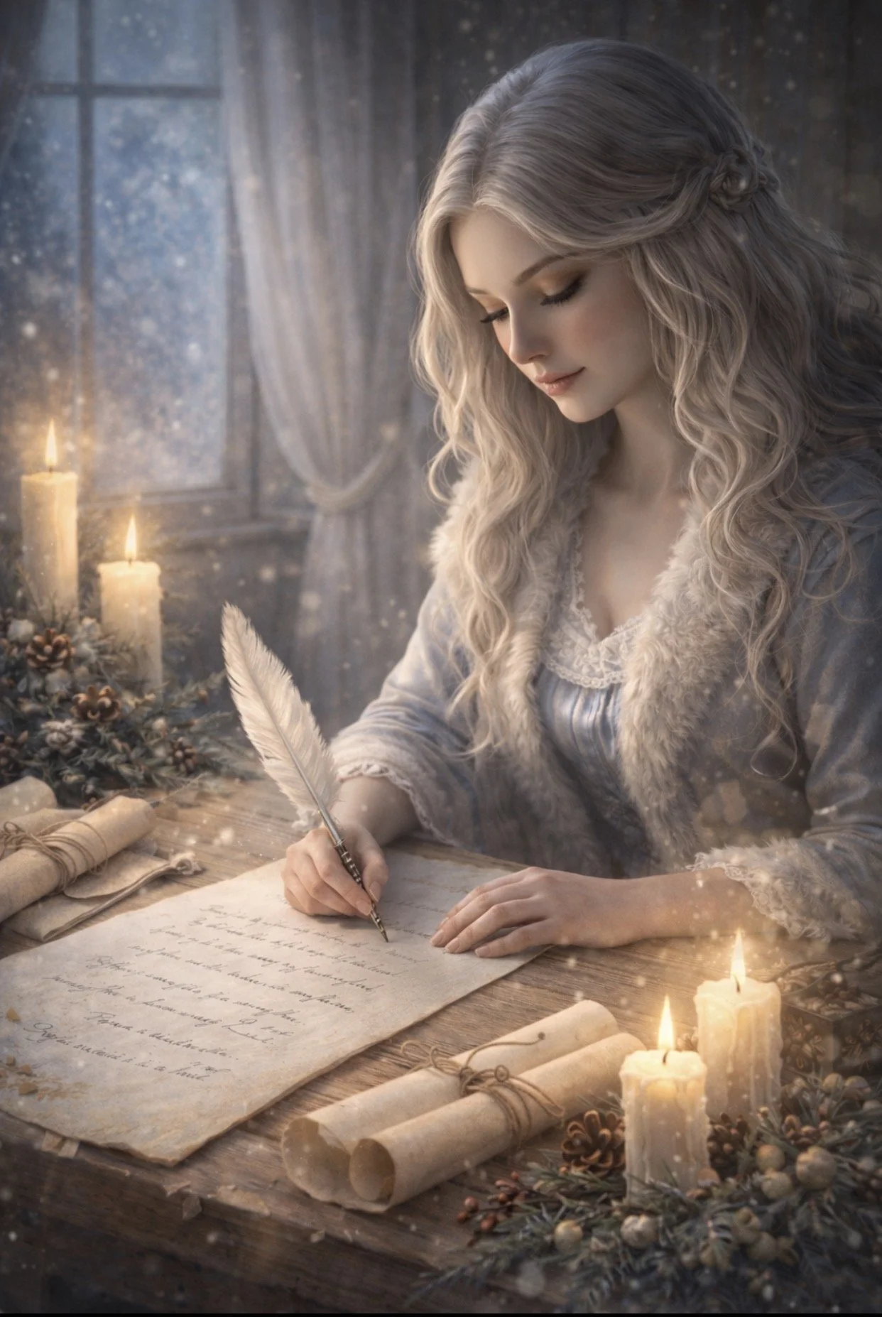 Parchment in the snow