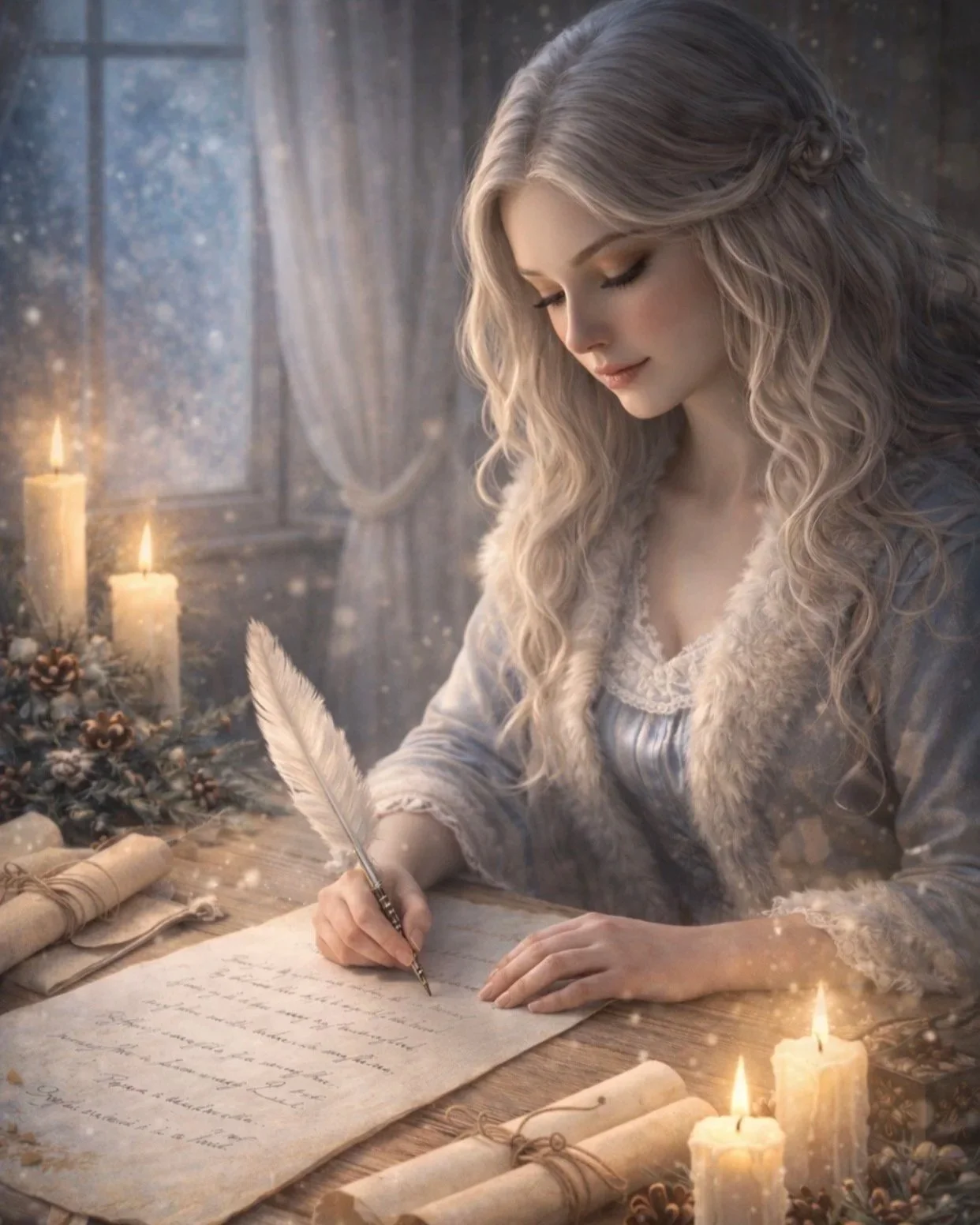 Parchment in the snow