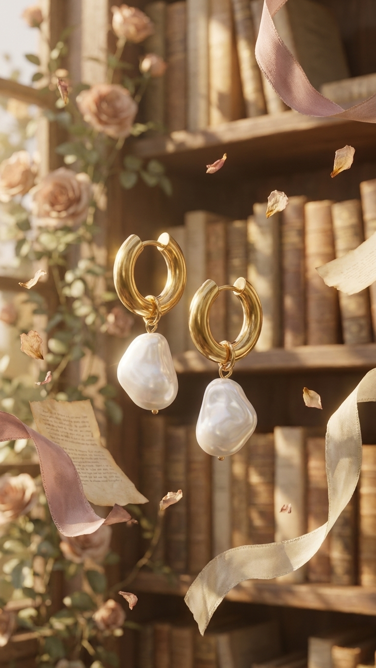 Charm Huggie Earrings