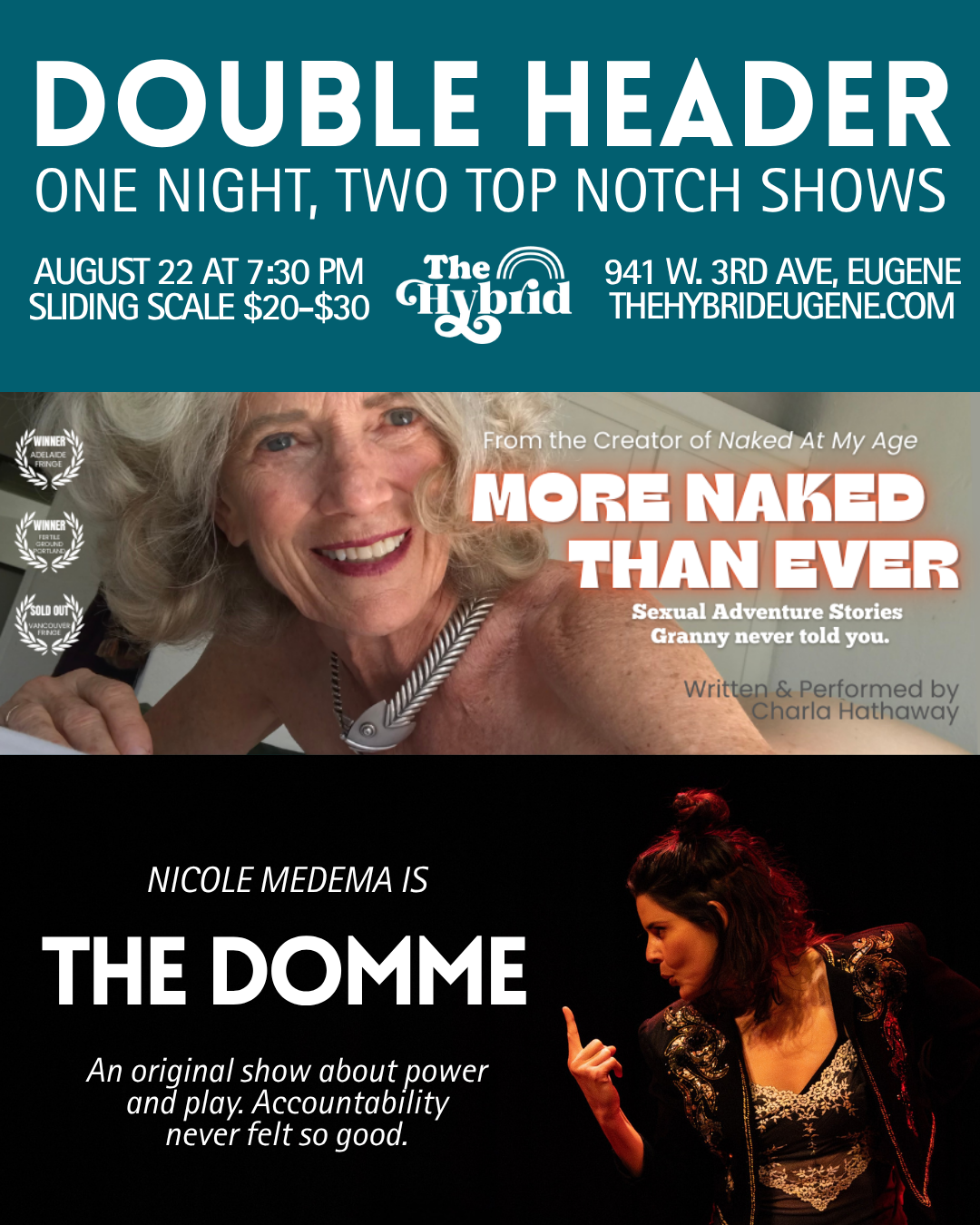 Double Header: More Naked Than Ever & The Domme