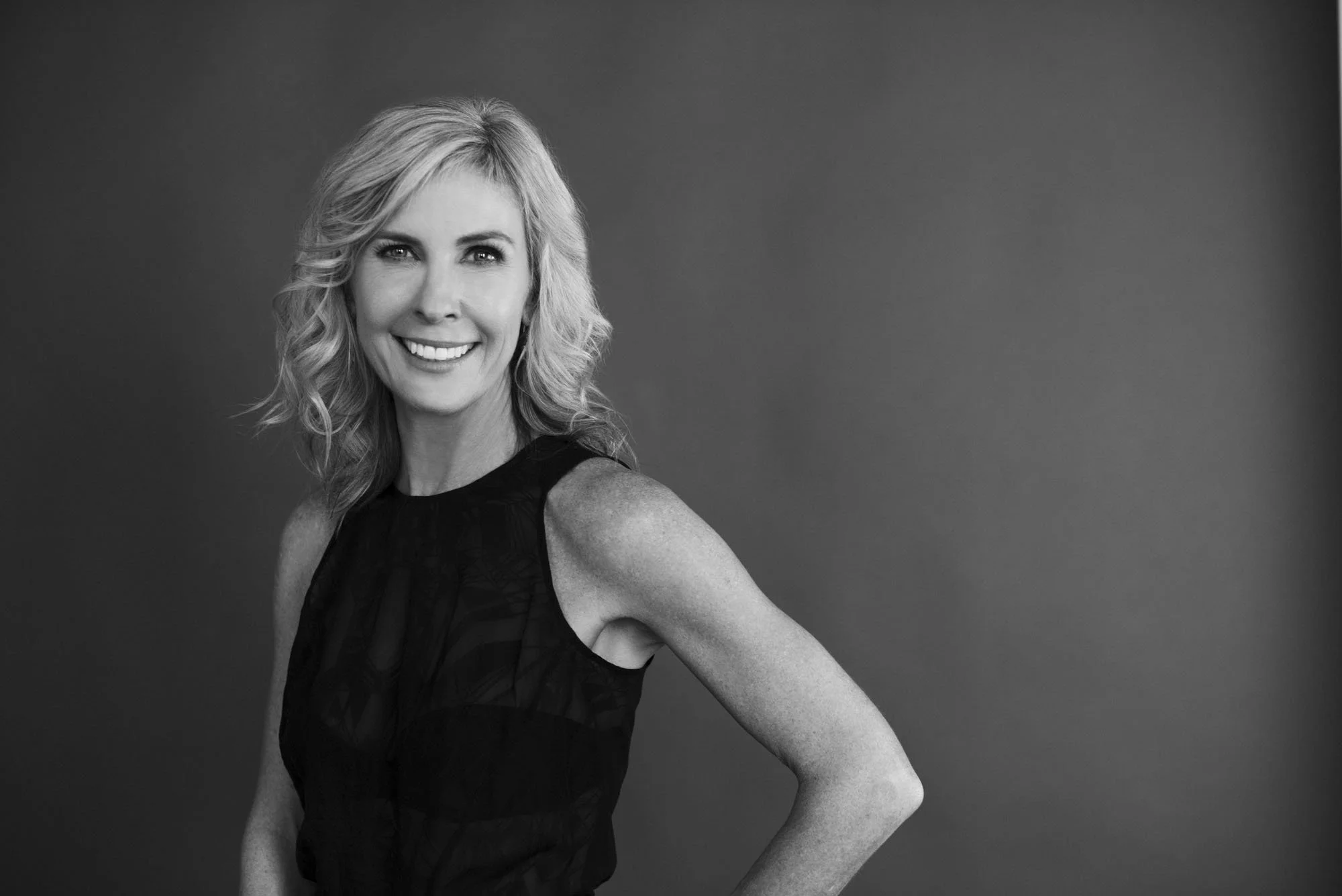 Andrea Umbach leadership consultant black and white portrait