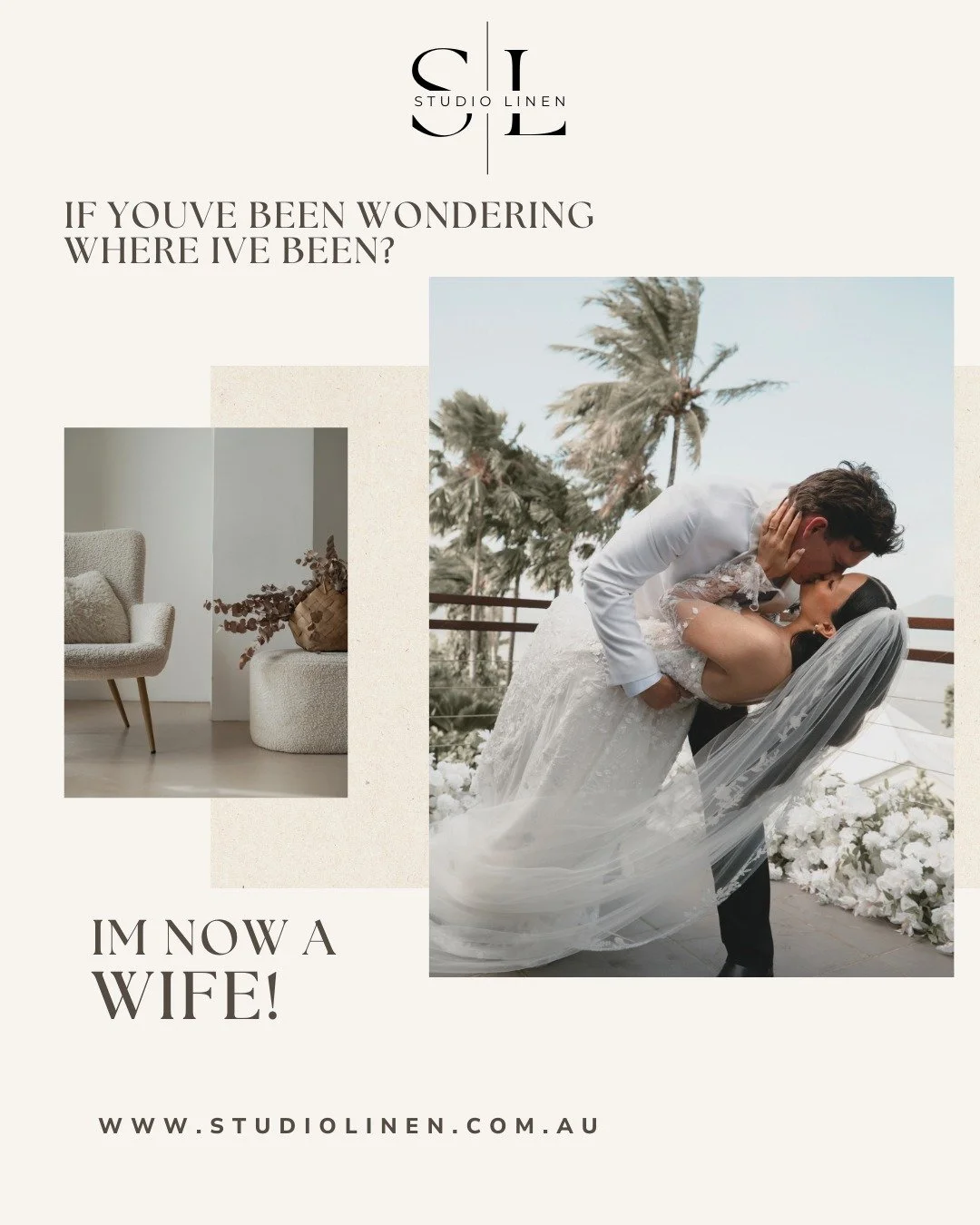 A new last name, but the same Studio Linen 🤍

As I step into a new season personally, I wanted to share that while my surname may have changed, my business name will be staying exactly the same. Studio Linen has become such a special part of my life