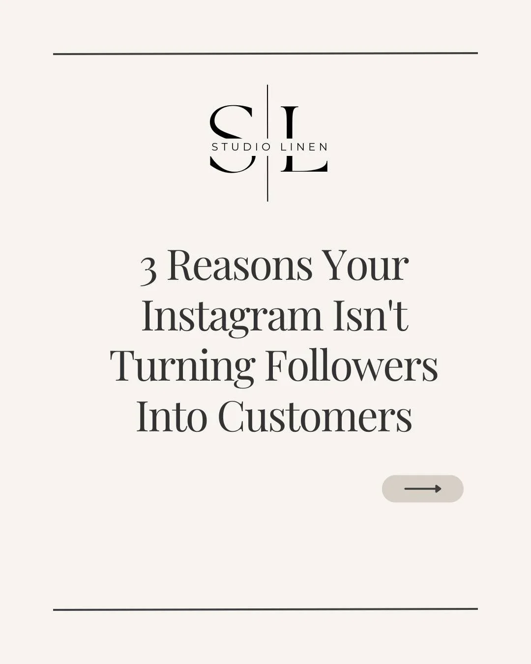 3 Reasons Your Instagram Isn't Turning Followers Into Customers

You might be posting consistently, gaining followers and even getting likes&hellip; but if enquiries and sales aren't following, there could be a few things holding your account back.

