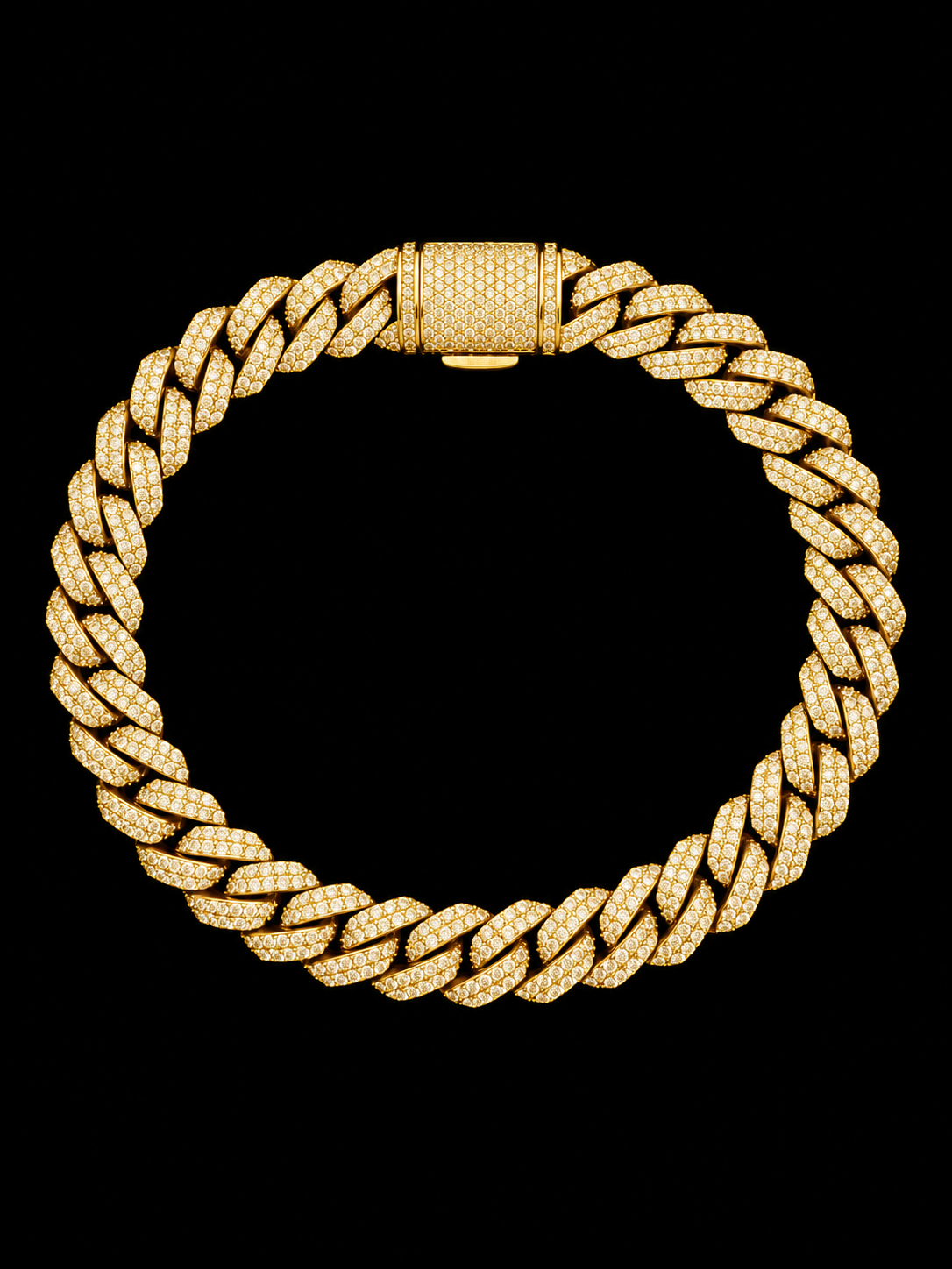 18K Gold Plated, 4.8CTW Moissanite Miami Cuban Bracelet