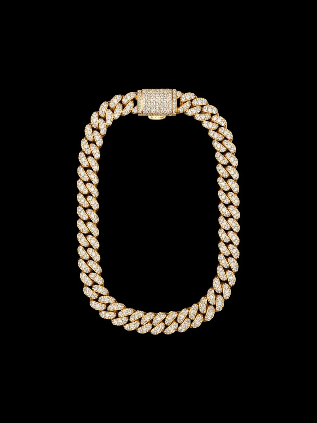 18K Gold Plated, 3.5CTW Moissanite Slim Miami Cuban Bracelet