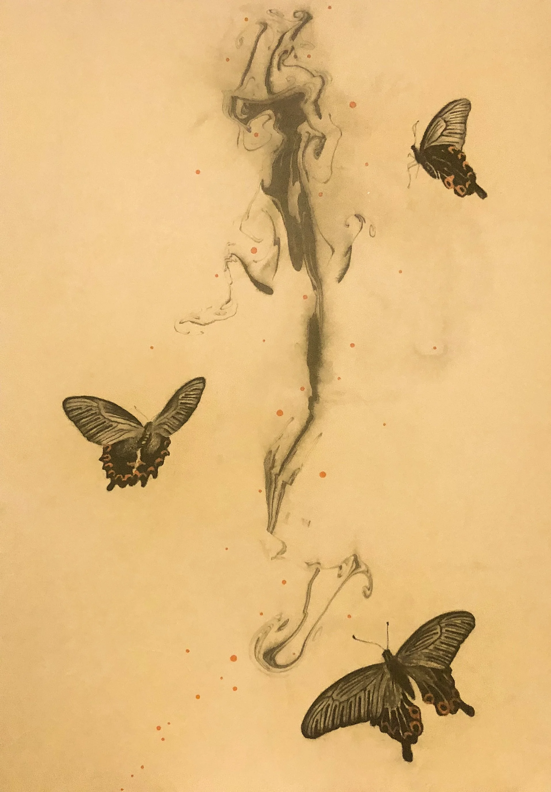 Suminagashi - Butterfly